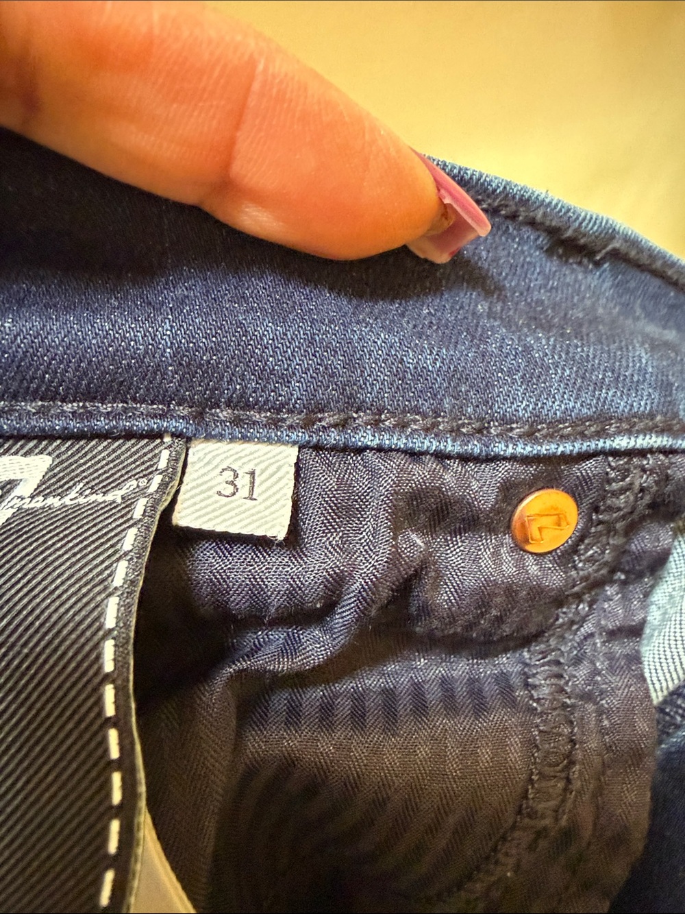 7 for all Mankind Dark Blue Women's DOJO Jeans - Picture 3 of 6